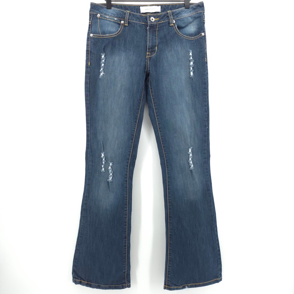 Paper Denim & Cloth Women Jeans Bootcut Size 8 Blue Distressed JRADKRTJN-SB